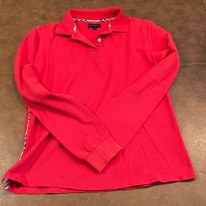 Burberry Women’s Long Sleeve Golf Polo Shirt.